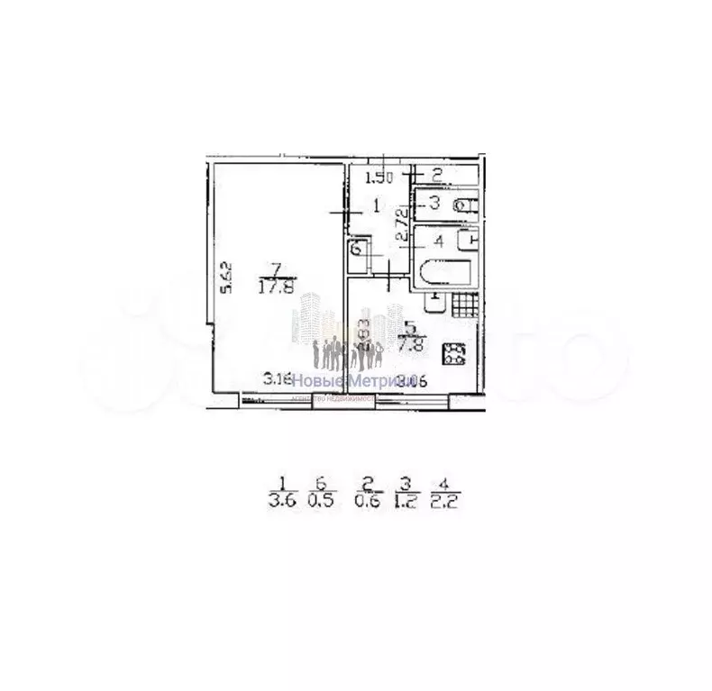 1-к. квартира, 34 м, 9/9 эт. - Фото 0