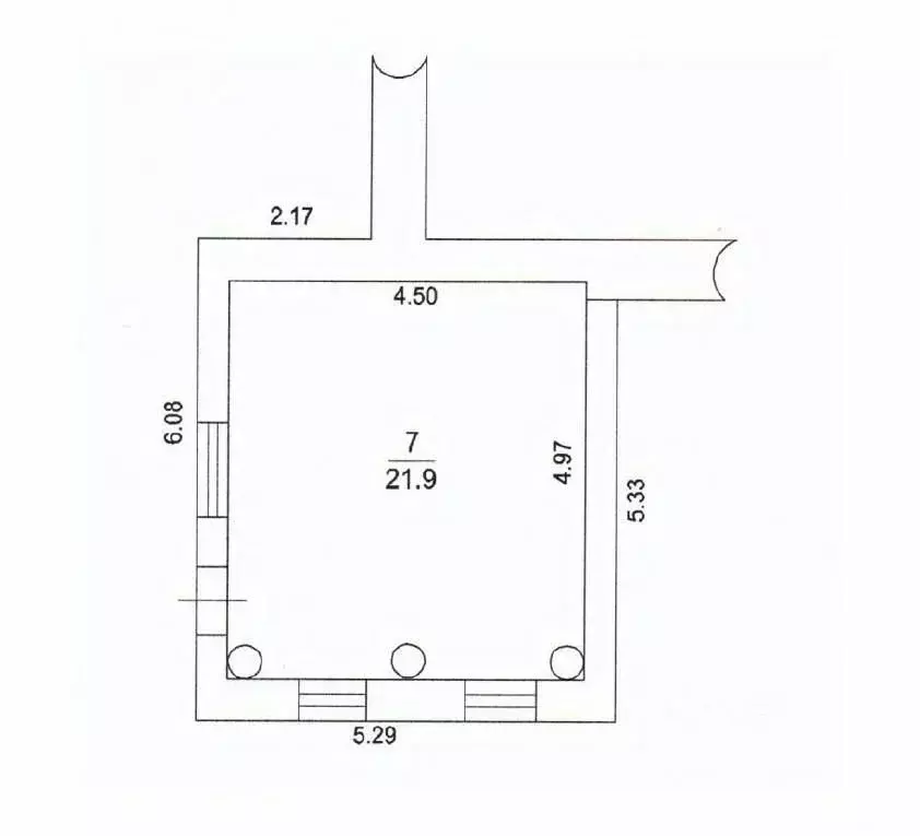 Студия Московская область, Павловский Посад ул. Разина, 14А (22.0 м) - Фото 2