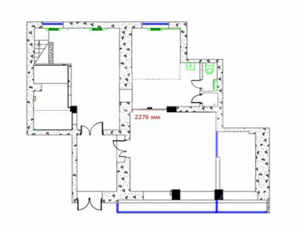 Помещение свободного назначения в Москва Ленинградское ш., 9К1 (126 м) - Фото 2