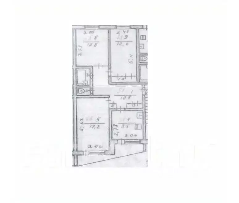 3-к кв. Приморский край, Лесозаводск с. Донское, ул. Мира, 3 (66.2 м) - Фото 2