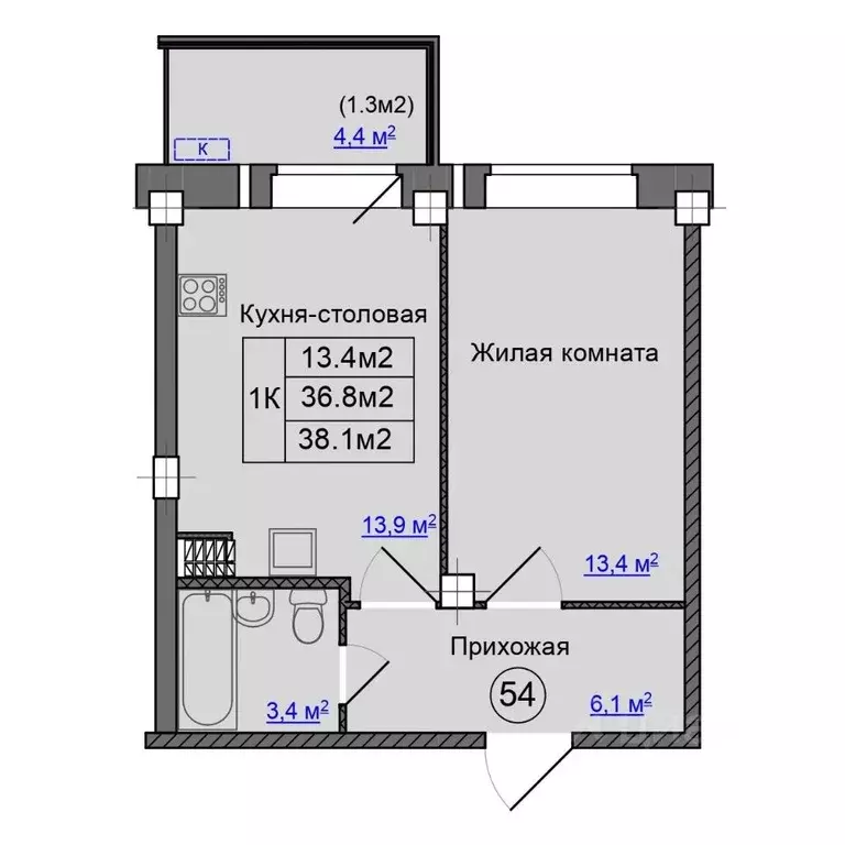 1-к кв. Псковская область, Псковский район, Завеличенская волость, д. ... - Фото 1