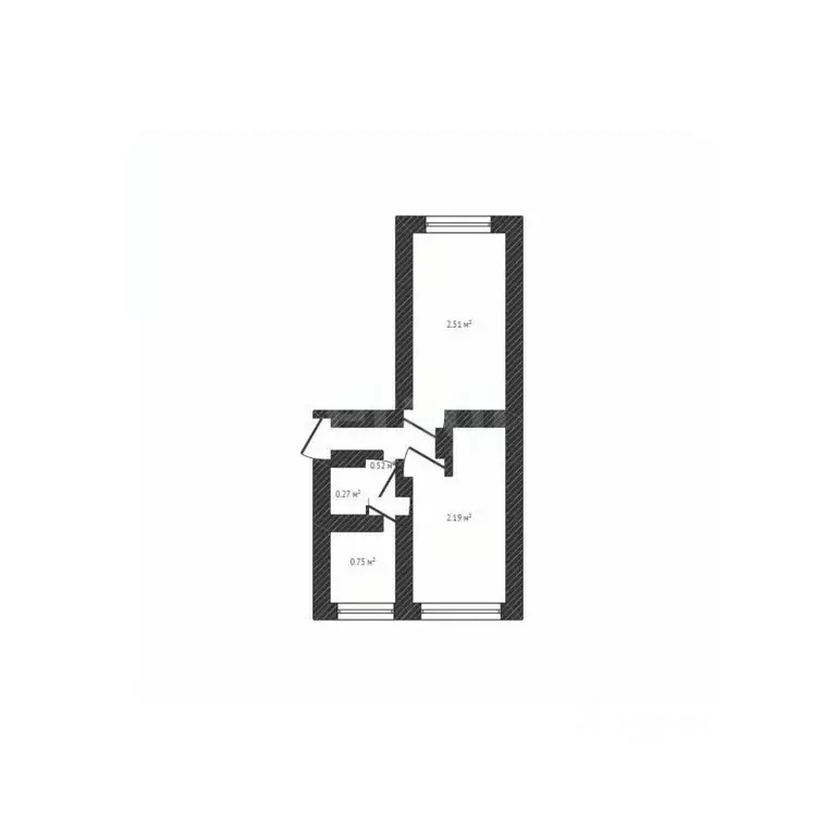 2-к кв. Белгородская область, Валуйки ул. Чапаева, 34/3 (47.8 м) - Фото 2