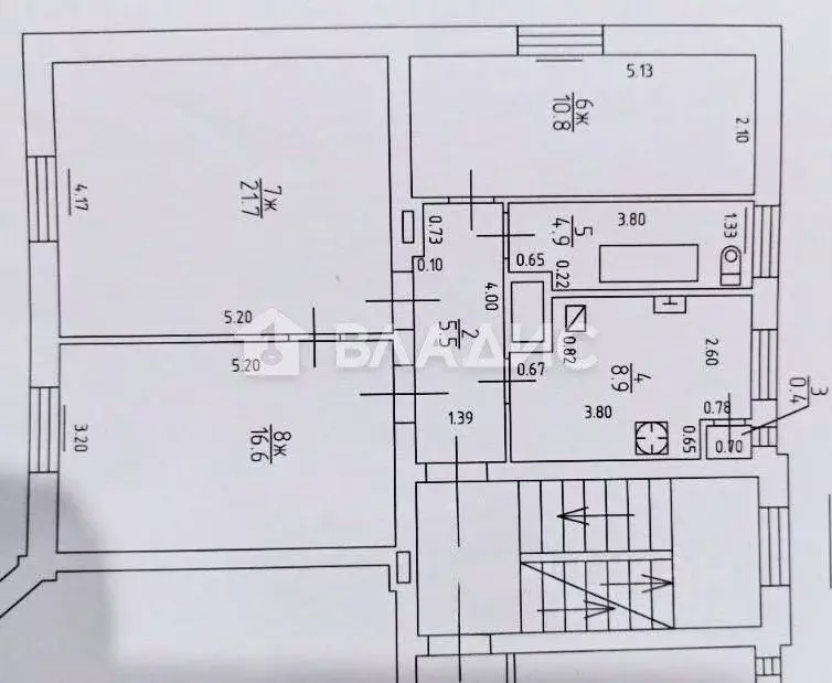 3-к кв. Калининградская область, Калининград Харьковская ул., 26 (68.8 ... - Фото 2