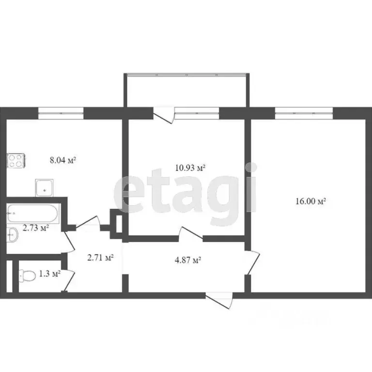 2-к кв. Саратовская область, Саратов Первомайский мкр, проезд 7-й, ... - Фото 0