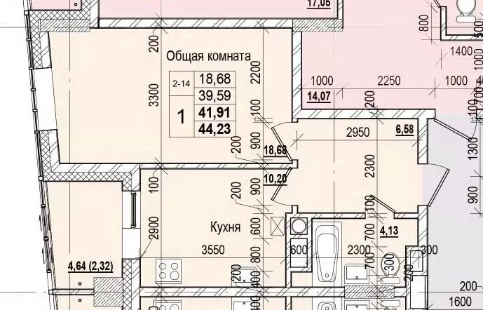 1-к кв. Саха (Якутия), Якутск ул. Чкалова (41.91 м) - Фото 0