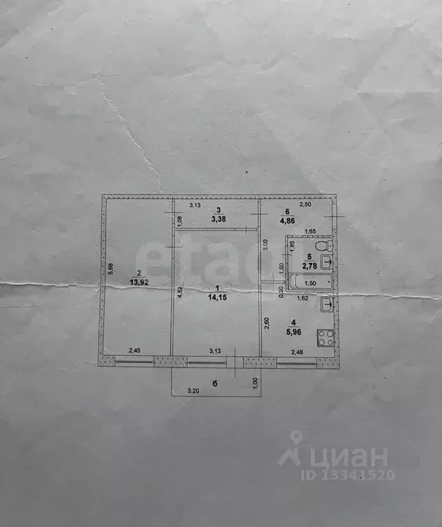 2-к кв. Ульяновская область, Ульяновск Октябрьская ул., 39 (45.0 м) - Фото 1