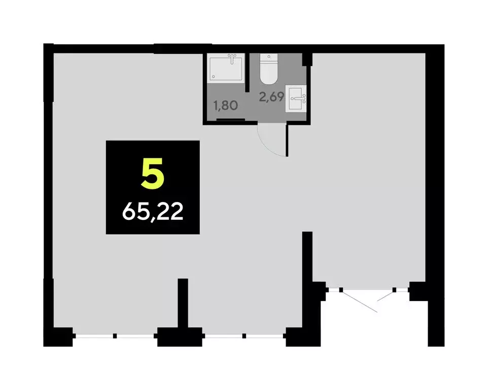 Помещение свободного назначения (65.1 м) - Фото 1