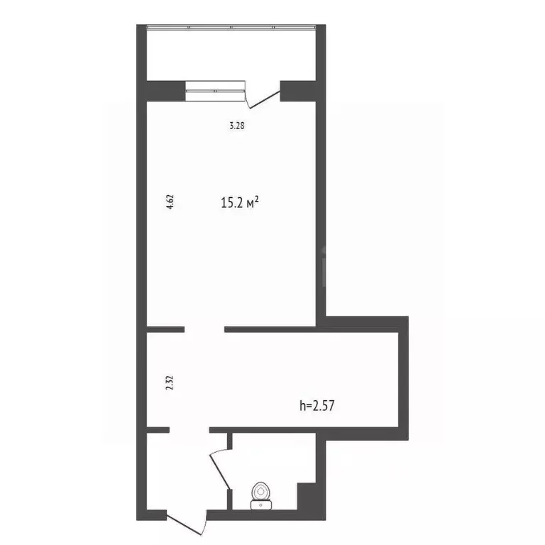 Студия Красноярский край, Красноярск Соколовская ул., 64 (32.9 м) - Фото 1