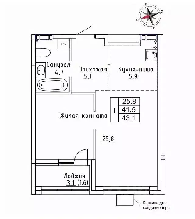 1-к кв. Приморский край, Надеждинский район, пос. Новый Новый жилой ... - Фото 1