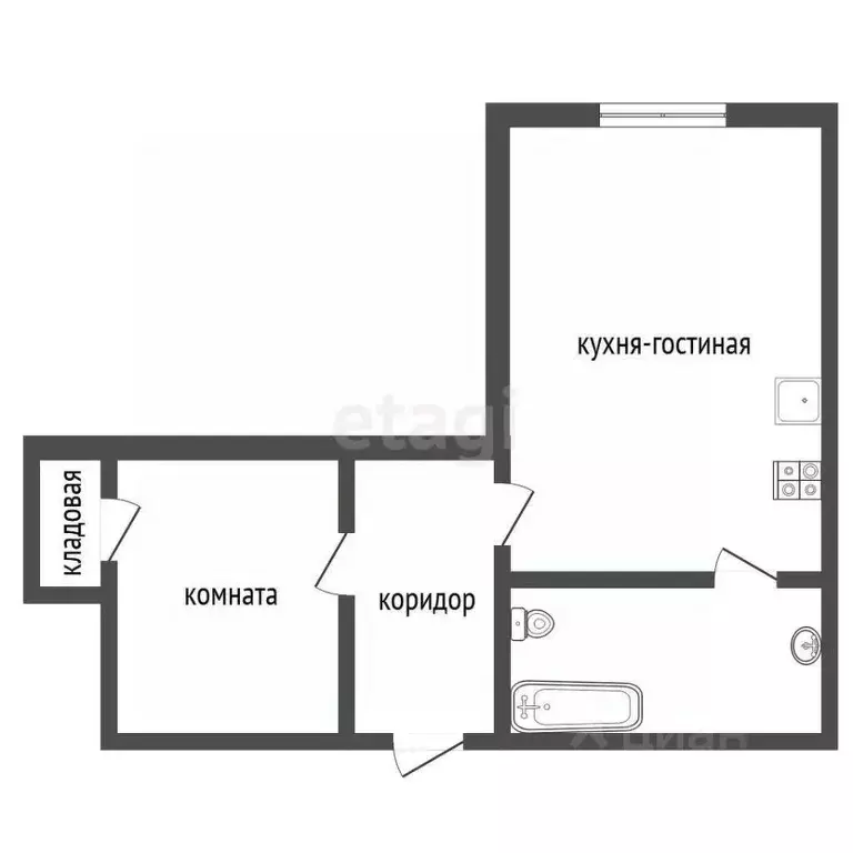 Комната Владимирская область, Муром Кооперативная ул., 2А (39.3 м) - Фото 1
