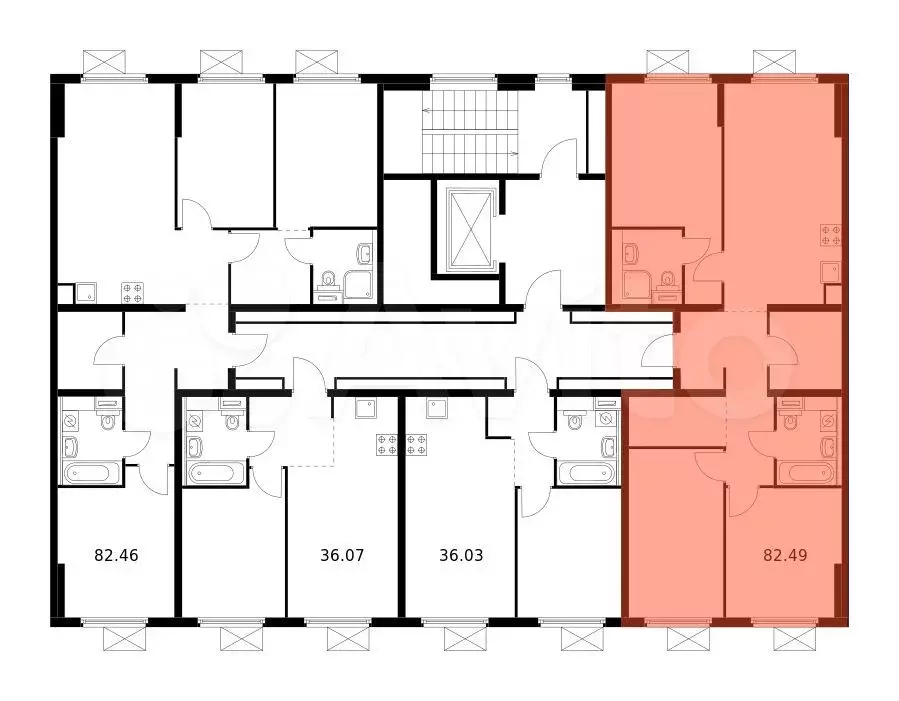 3-к. квартира, 81,5 м, 2/9 эт. - Фото 1