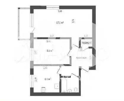 2-к. квартира, 41 м, 2/5 эт. - Фото 0