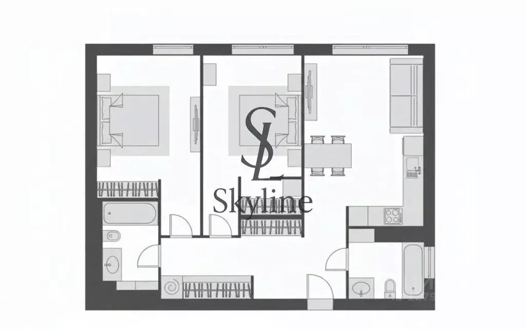 2-к кв. Москва Шелепихинская наб., 34к3зд7 (74.2 м) - Фото 2