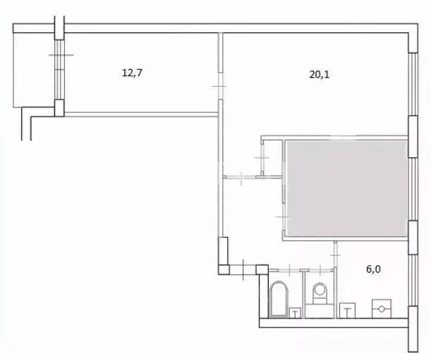 Комната Москва Коровинское ш., 7К1 (32.8 м) - Фото 0