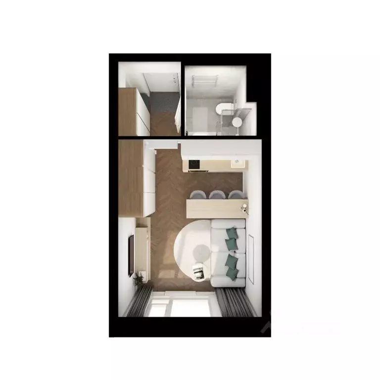 Студия Московская область, Мытищи Яуза Парк жилой комплекс, к8 (19.8 ... - Фото 2