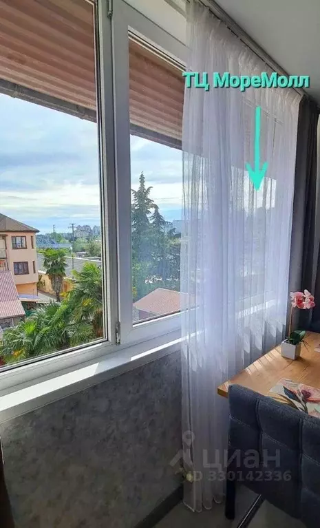 Студия Краснодарский край, Сочи Пластунская ул., 69А (32.0 м) - Фото 1
