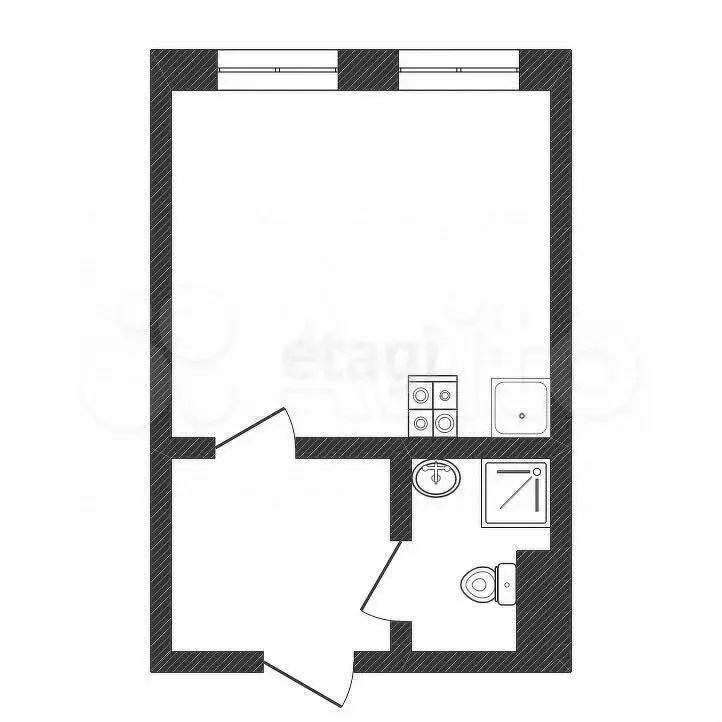 Квартира-студия, 27 м, 3/15 эт. - Фото 0