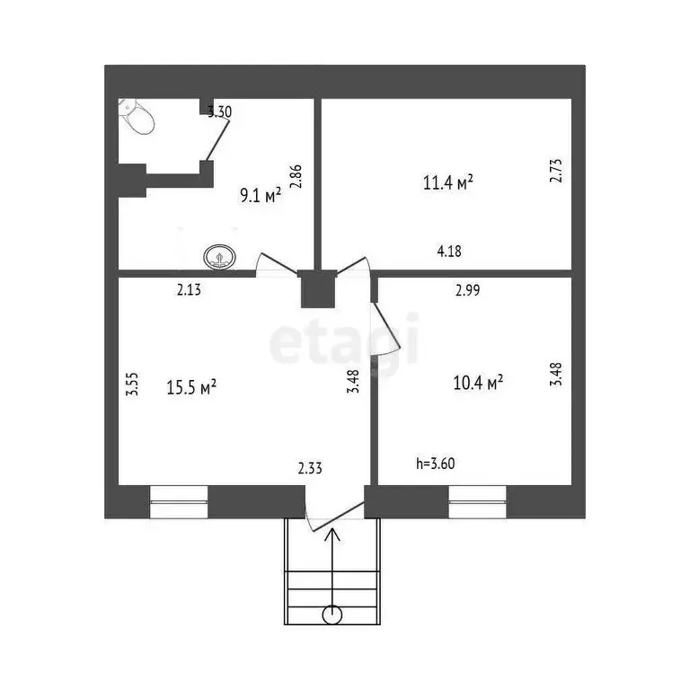 Офис (46.4 м) - Фото 1