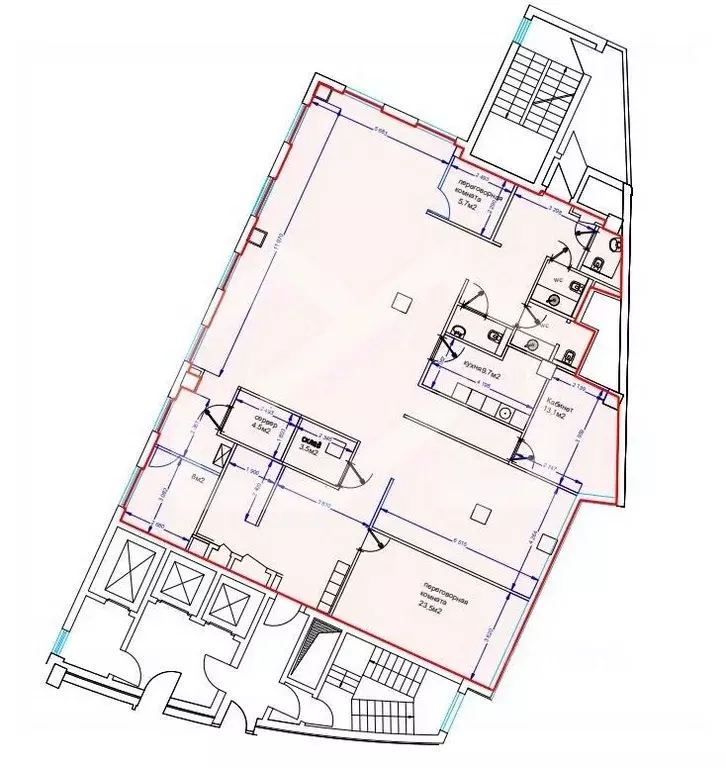 Помещение свободного назначения в Москва Таганская ул., 17-23 (298 м) - Фото 2