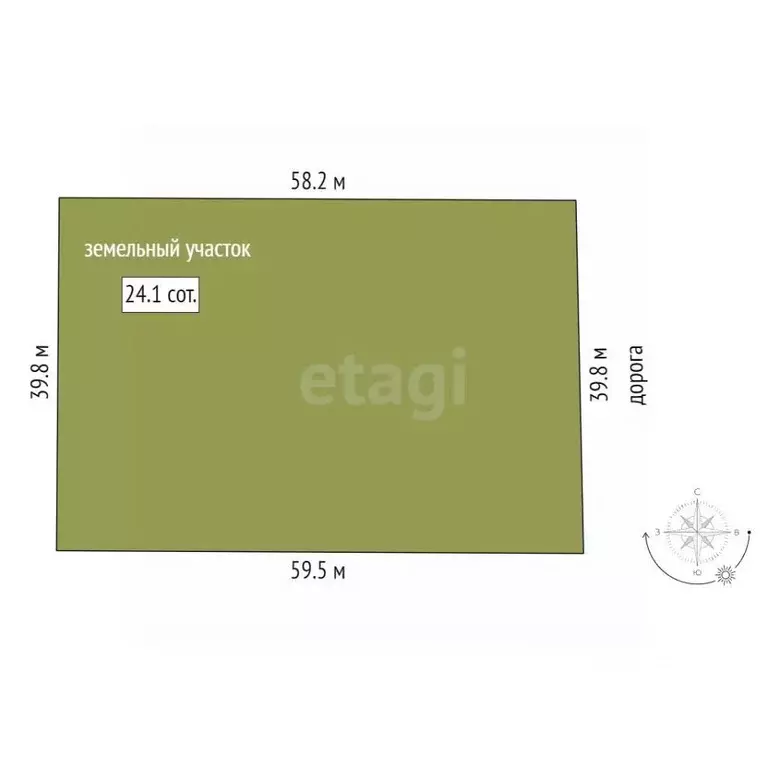 Участок в Башкортостан, Гафурийский район, с. Янгискаин ул. Кашфуллы ... - Фото 1