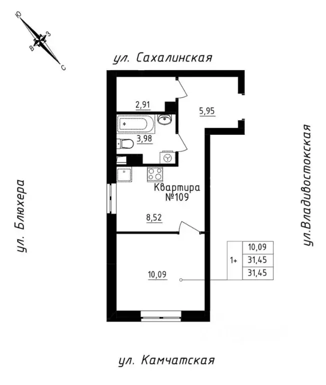 Студия Свердловская область, Екатеринбург ул. Кронштадтская, 30 (31.45 ... - Фото 1