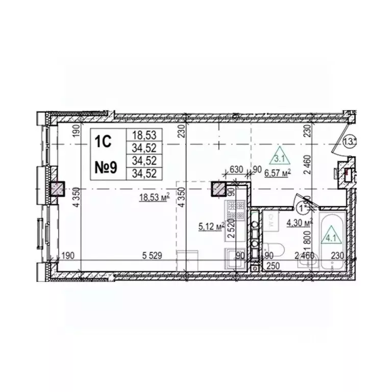 Студия Приморский край, Уссурийск Семь Ветров мкр, Уссури Парк жилой ... - Фото 1