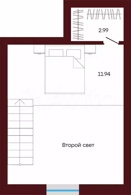 1-к. квартира, 46,8 м, 3/3 эт. - Фото 1