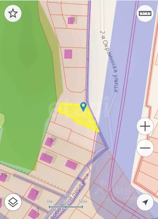 Участок в Калужская область, Калуга ул. 1-я Окраинная (8.72 сот.) - Фото 0