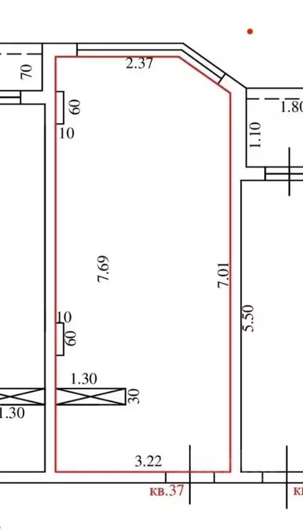 Студия Краснодарский край, Сочи ул. Ленина, 290/7 (24.0 м) - Фото 0