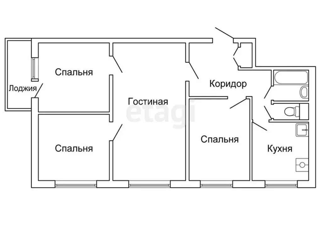 3-комнатная квартира: Феодосия, Адмиральский бульвар, 7Г (26.6 м) - Фото 1