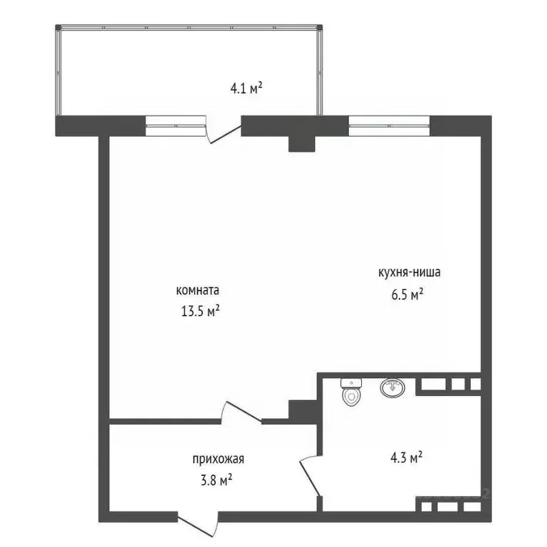 1-к кв. Красноярский край, Красноярск Свердловская ул., 6К (30.1 м) - Фото 2
