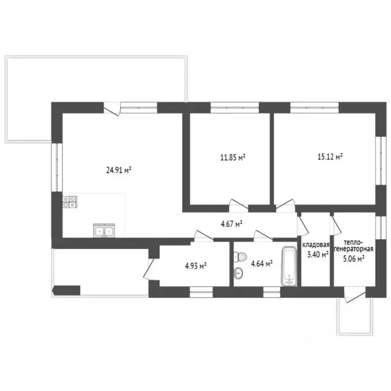 Коттедж в Тюменская область, Тюменский муниципальный округ, с. Ембаево ... - Фото 2
