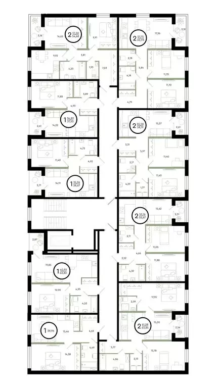 2-комнатная квартира: Тюмень, улица Александра Звягина, 6 (60.93 м) - Фото 1