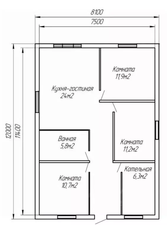 Дом в Пермский край, Березники ул. Павла Петухова, 28 (86 м) - Фото 1