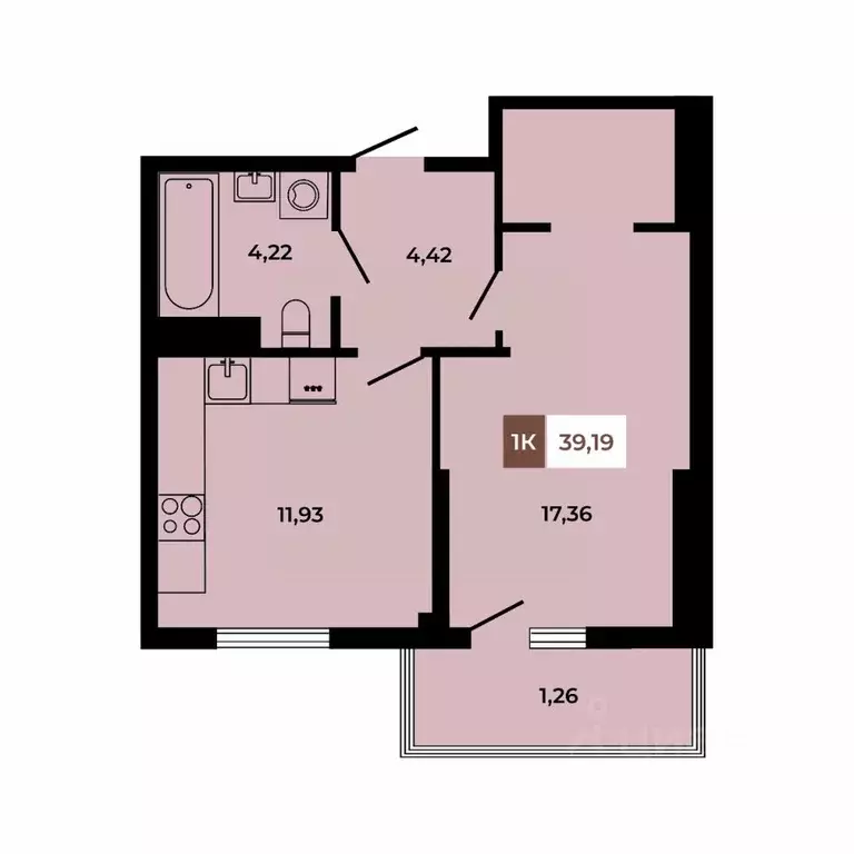 1-к кв. Ростовская область, Аксайский район, Щепкинское с/пос, пос. ... - Фото 1