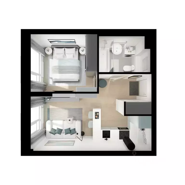 1-к кв. Московская область, Котельники Парковый мкр, Белая Дача Парк ... - Фото 2