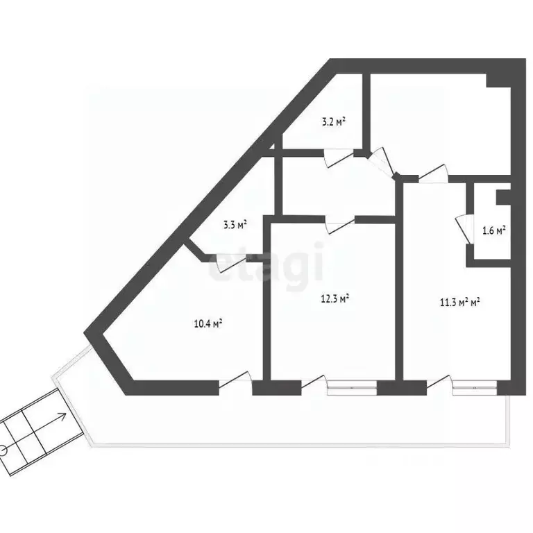 3-к кв. Крым, Алушта муниципальный округ, пос. Семидворье, Дельфин мкр ... - Фото 1