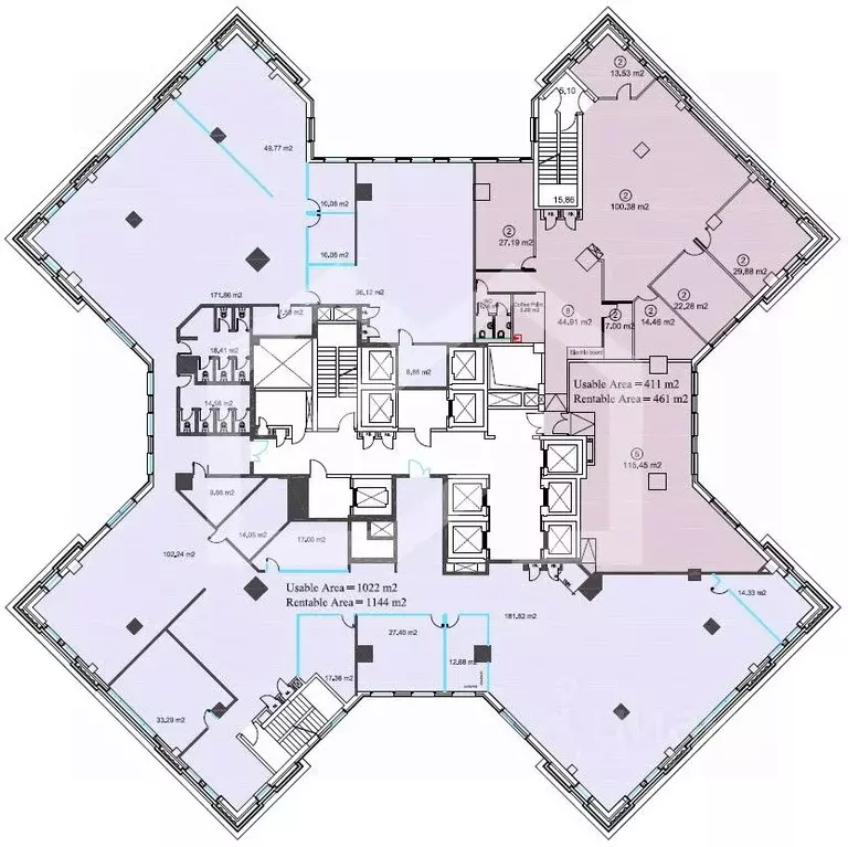 Офис в Москва Павелецкая пл., 2С2 (461 м) - Фото 2