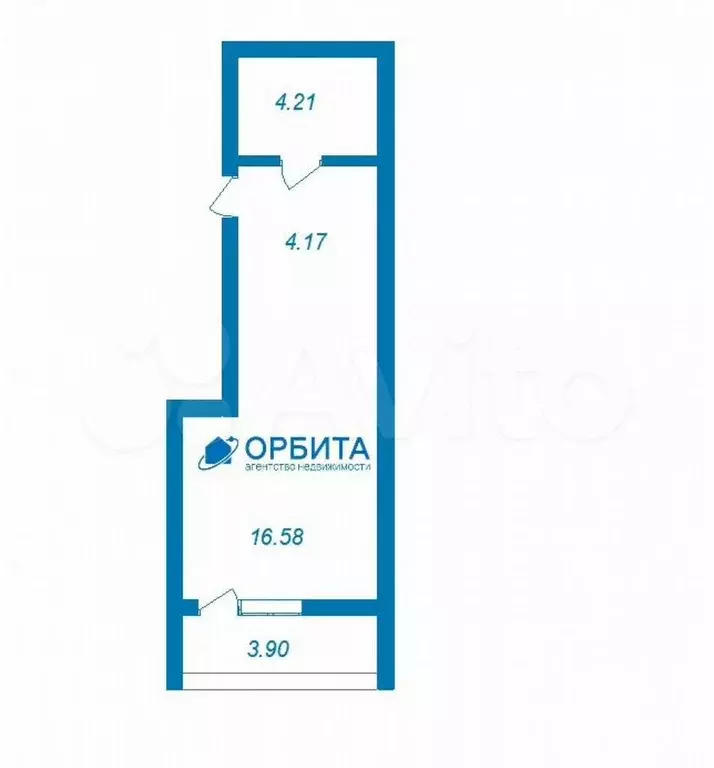 Квартира-студия, 25 м, 8/15 эт. - Фото 0