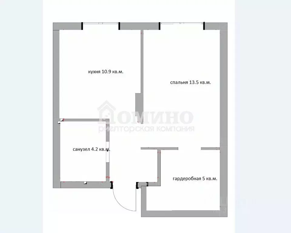 1-к кв. Тюменская область, Тюмень Новгородская ул., 20 (38.2 м) - Фото 2