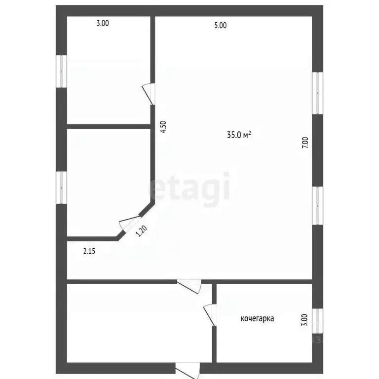 Дом в Тюменская область, с. Ярково ул. Березовая (53 м) - Фото 2