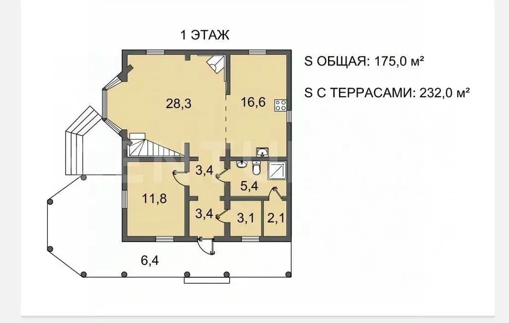 Дом в Ленинградская область, Всеволожский район, Токсовское городское ... - Фото 2