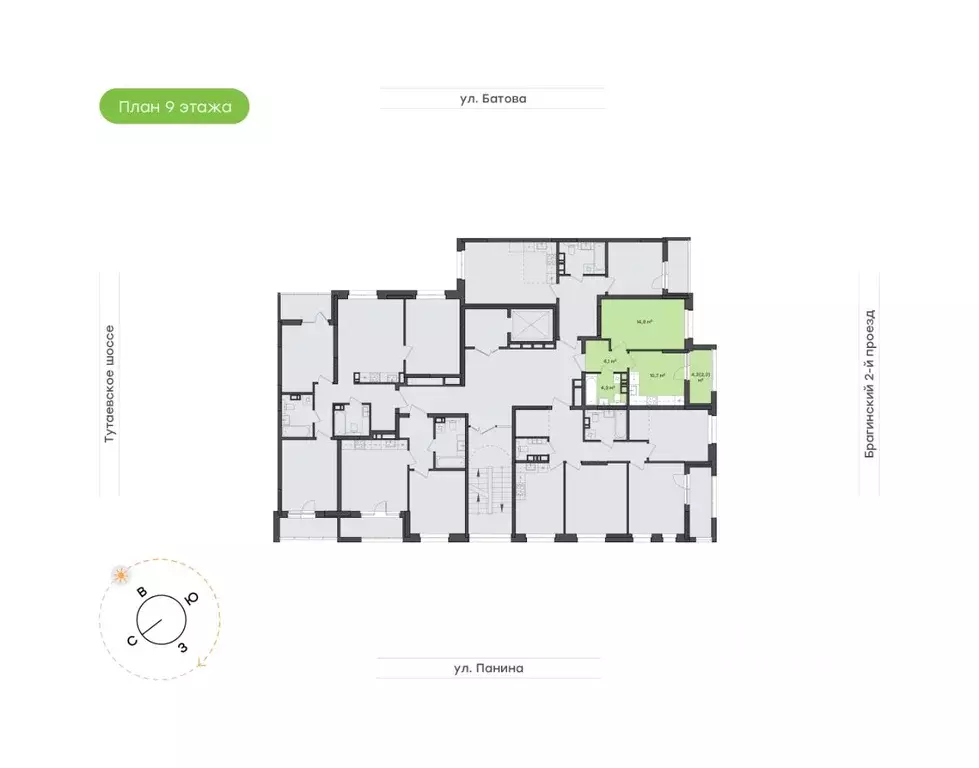 1-к кв. Ярославская область, Ярославль Тутаевское ш., 93Б (36.1 м) - Фото 1