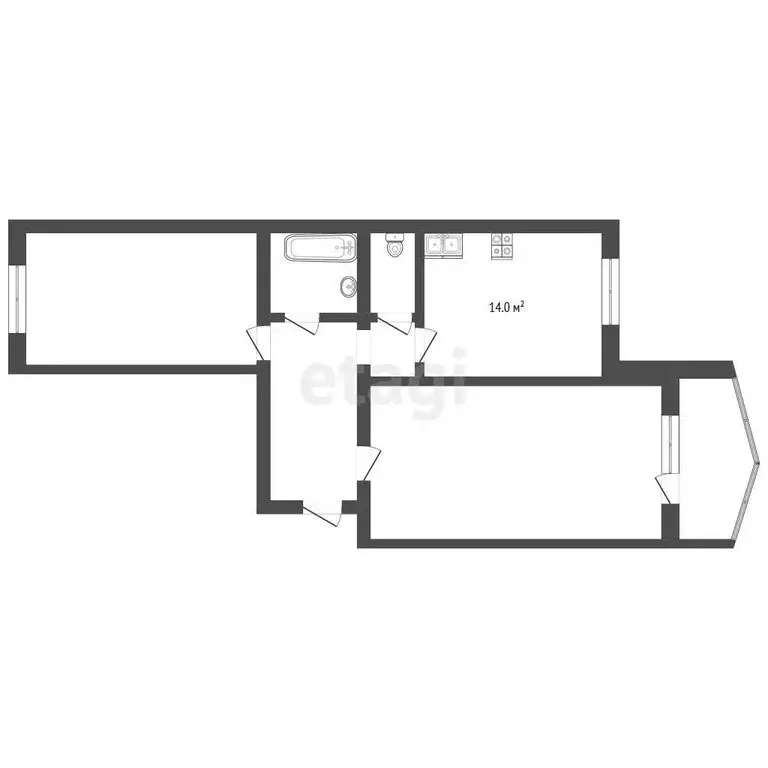 2-комнатная квартира: Самара, улица Георгия Димитрова, 131 (57 м) - Фото 1