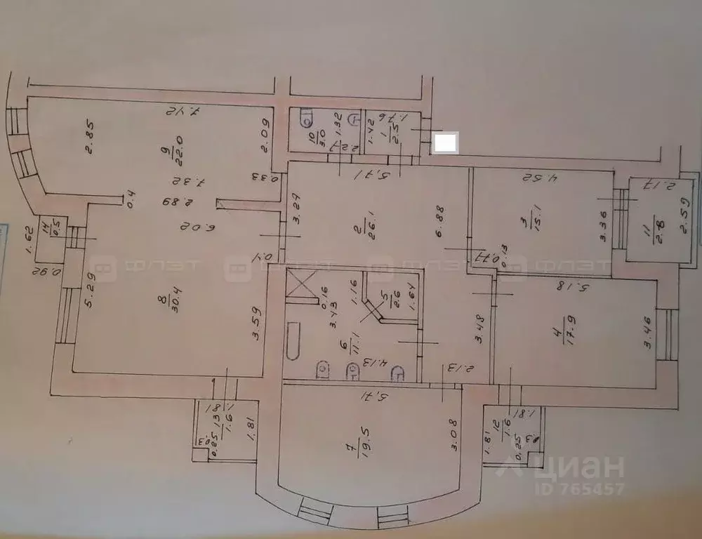 4-к кв. Татарстан, Казань ул. Тельмана, 13 (150.2 м) - Фото 1