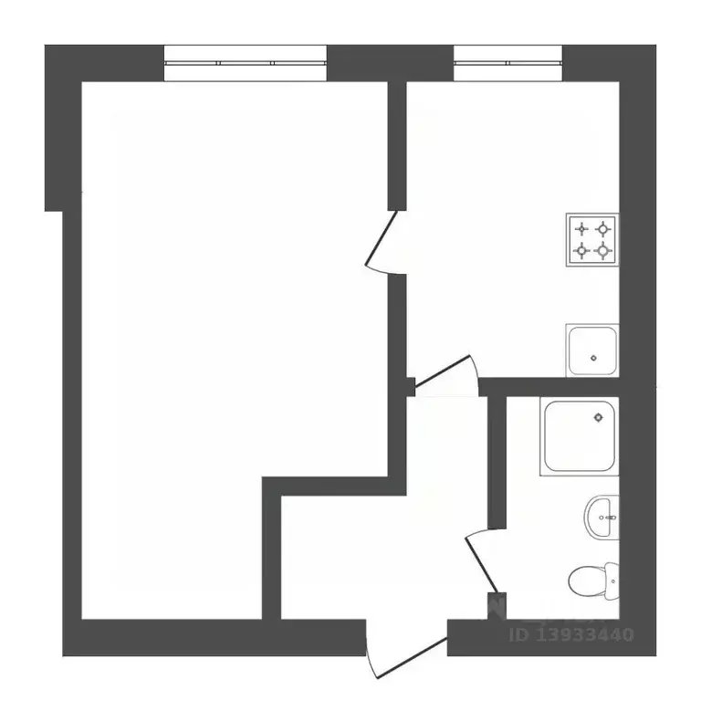 1-к кв. Тюменская область, Тюмень ул. 9 Января, 4 (33.6 м) - Фото 2