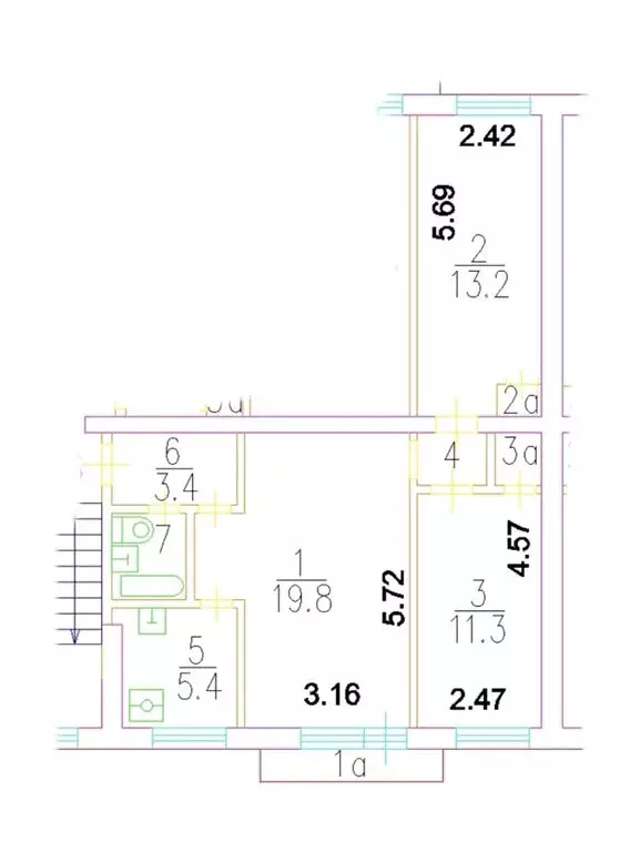 2-комнатная квартира: Москва, Симферопольский бульвар, 35к1 (58.9 м) - Фото 1