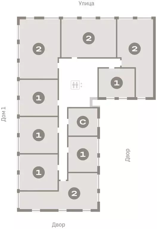 1-комнатная квартира: Тюмень, жилой комплекс Республики 205 (44.1 м) - Фото 1