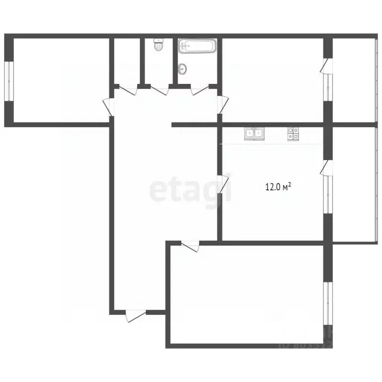 3-к кв. Ставропольский край, Пятигорск ул. Матвеева (67.0 м) - Фото 2