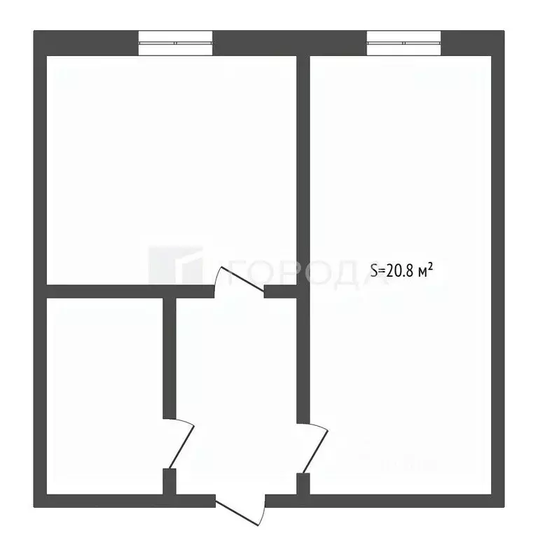 1-к кв. Алтайский край, Барнаул ул. Советской Армии, 163А (20.8 м) - Фото 2